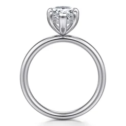 Clearance Gabriel & Co. Unite - 14K White Gold Pear Shape Solitaire Diamond Engagement Ring