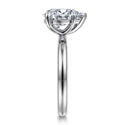 Clearance Gabriel & Co. Unite - 14K White Gold Pear Shape Solitaire Diamond Engagement Ring