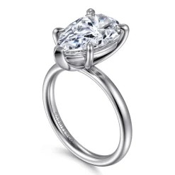 Best Gabriel & Co. Unite - 14K White Gold Pear Shape Solitaire Diamond Engagement Ring