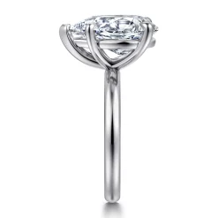 Best Gabriel & Co. Unite - 14K White Gold Pear Shape Solitaire Diamond Engagement Ring