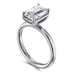 Gabriel & Co. Unite - 14K White Gold Radiant Cut Solitaire Diamond Engagement Ring