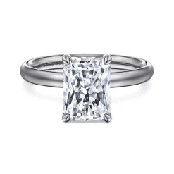 Gabriel & Co. Unite - 14K White Gold Radiant Cut Solitaire Diamond Engagement Ring