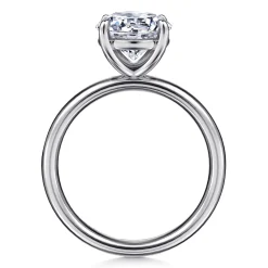 Hot Gabriel & Co. Unite - 14K White Gold Round Cut Solitaire Diamond Engagement Ring