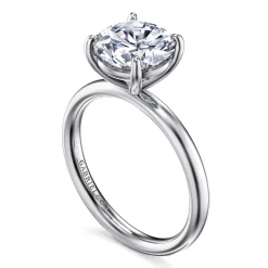 Hot Gabriel & Co. Unite - 14K White Gold Round Cut Solitaire Diamond Engagement Ring