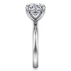 Outlet Gabriel & Co. Unite - 14K White Gold Round Solitaire Diamond Engagement Ring