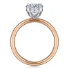 Hot Gabriel & Co. Unite - 14K White-Rose Gold Oval Solitaire Diamond Engagement Ring