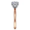 Gabriel & Co. Unite - 14K White-Rose Gold Round Solitaire Diamond Engagement Ring