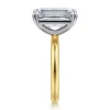 Sale Gabriel & Co. Unite - 14K White-Yellow Gold Emerald Cut Solitaire Diamond Engagement Ring