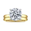 Discount Gabriel & Co. Unite - 14K White-Yellow Gold Round Solitaire Engagement Ring