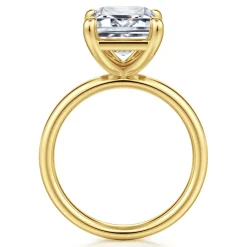 Sale Gabriel & Co. Unite - 14K Yellow Gold Emerald Cut Solitaire Diamond Engagement Ring