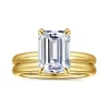 Sale Gabriel & Co. Unite - 14K Yellow Gold Emerald Cut Solitaire Diamond Engagement Ring