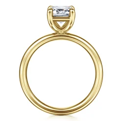 Hot Gabriel & Co. Unite - 14K Yellow Gold Emerald Cut Solitaire Diamond Engagement Ring
