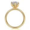 Best Gabriel & Co. Unite - 14K Yellow Gold Marquise Shape Solitaire Diamond Engagement Ring
