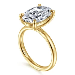 Online Gabriel & Co. Unite - 14K Yellow Gold Oval Solitaire Diamond Engagement Ring