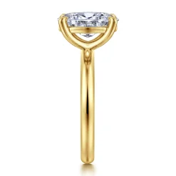 Gabriel & Co. Unite - 14K Yellow Gold Oval Solitaire Diamond Engagement Ring