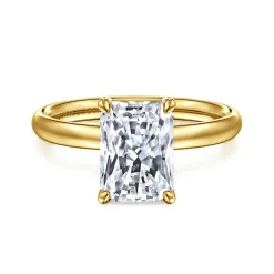 Sale Gabriel & Co. Unite - 14K Yellow Gold Radiant Cut Solitaire Diamond Engagement Ring