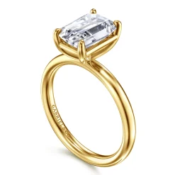 Sale Gabriel & Co. Unite - 14K Yellow Gold Radiant Cut Solitaire Diamond Engagement Ring