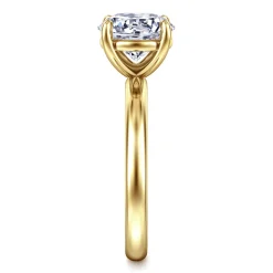 Hot Gabriel & Co. Unite - 14K Yellow Gold Round Solitaire Diamond Engagement Ring