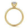 Clearance Gabriel & Co. Unite - 14K Yellow Gold Round Solitaire Diamond Engagement Ring