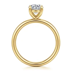 Clearance Gabriel & Co. Unite - 14K Yellow Gold Round Solitaire Diamond Engagement Ring