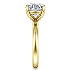 Clearance Gabriel & Co. Unite - 14K Yellow Gold Round Solitaire Diamond Engagement Ring