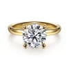 Best Gabriel & Co. Unite - 14K Yellow Gold Round Solitaire Diamond Engagement Ring