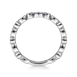 Sale Gabriel & Co. Viena - 14K White Gold Diamond Eternity Band - 0.25 ct