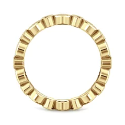 Clearance Gabriel & Co. Viena - 14K Yellow Gold Diamond Eternity Band - 0.25 ct