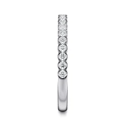 Gabriel & Co. Vienne - 14K White Gold Diamond Anniversary Band - 0.35 ct