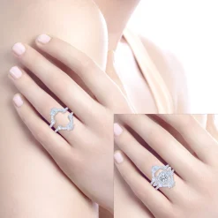Best Gabriel & Co. Vintage Inspired 14K White Gold Diamond Ring Enhancer - 0.67 ct