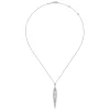 Discount Gabriel & Co. Vintage 14K White Gold Diamond Pendant Necklace