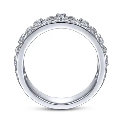 Discount Gabriel & Co. Vintage 14K White Gold Diamond Ring