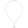 Online Gabriel & Co. Vintage 14K White Gold Diamond Teardrop Pendant Necklace