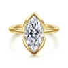 New Gabriel & Co. Vivienne - 14K Yellow Gold Marquise Shape Solitaire Diamond Engagement Ring