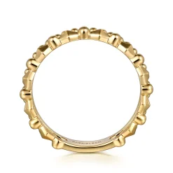 Outlet Gabriel & Co. Wide Band Easy-Stack Ring 14K Yellow Gold Bujukan
