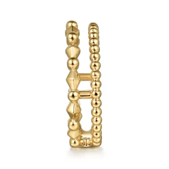 Outlet Gabriel & Co. Wide Band Easy-Stack Ring 14K Yellow Gold Bujukan