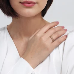 Outlet Gabriel & Co. Wide Band Easy-Stack Ring 14K Yellow Gold Bujukan
