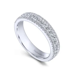 Best Gabriel & Co. Wide Platinum Diamond Anniversary Band - 0.7 ct
