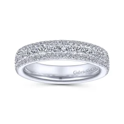 Best Gabriel & Co. Wide Platinum Diamond Anniversary Band - 0.7 ct