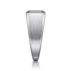 Best Gabriel & Co. Wide 925 Sterling Silver North Star Ring in Satin Finish