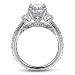 Sale Gabriel & Co. Wilda - 14K White Gold Diamond Engagement Ring
