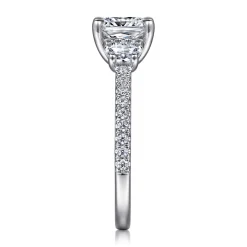Best Gabriel & Co. Wilda - 14K White Gold Diamond Engagement Ring