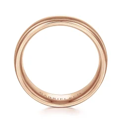 Online Gabriel & Co. William - 14K Rose Gold 7mm - Men's Wedding Band in High Polished Finish