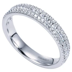 Outlet Gabriel & Co. Wilshire - 14k White Gold Diamond Anniversary Band - 0.5 ct