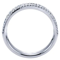 Outlet Gabriel & Co. Wilshire - 14k White Gold Diamond Anniversary Band - 0.5 ct