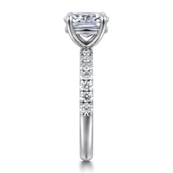 Sale Gabriel & Co. Winslow - 14K White Gold Elongated Cushion Diamond Engagement Ring