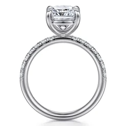Hot Gabriel & Co. Winslow - 14K White Gold Elongated Cushion Diamond Engagement Ring