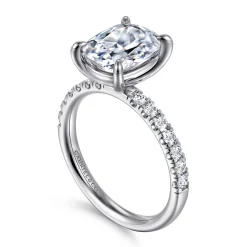 Hot Gabriel & Co. Winslow - 14K White Gold Elongated Cushion Diamond Engagement Ring