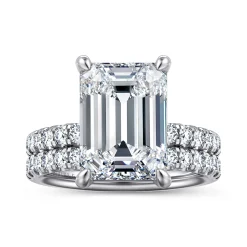 New Gabriel & Co. Winslow - 14K White Gold Emerald Cut Diamond Engagement Ring