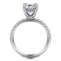 Online Gabriel & Co. Winslow - 14K White Gold Emerald Cut Diamond Engagement Ring